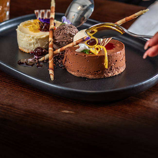 Dessert menu at The Nag's Head