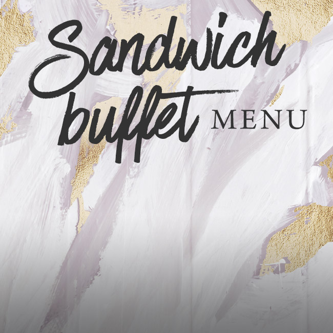 Sandwich buffet menu at The Nag's Head