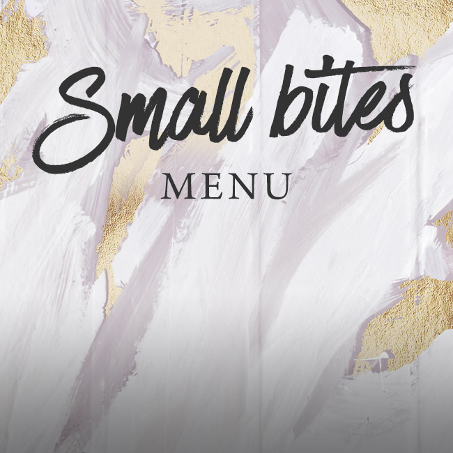 Small Bites menu at The Nag's Head 